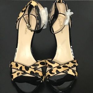 Kelly & Katie Cheetah Print Strap Heels Size 9